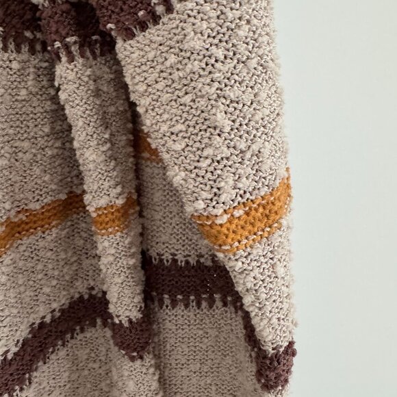 Mason & Belle Women Knit Striped Textured Long Sleeve Sweater Size M - Picture 6 of 7